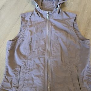 Eddie Bauer Brown Hooded Vest